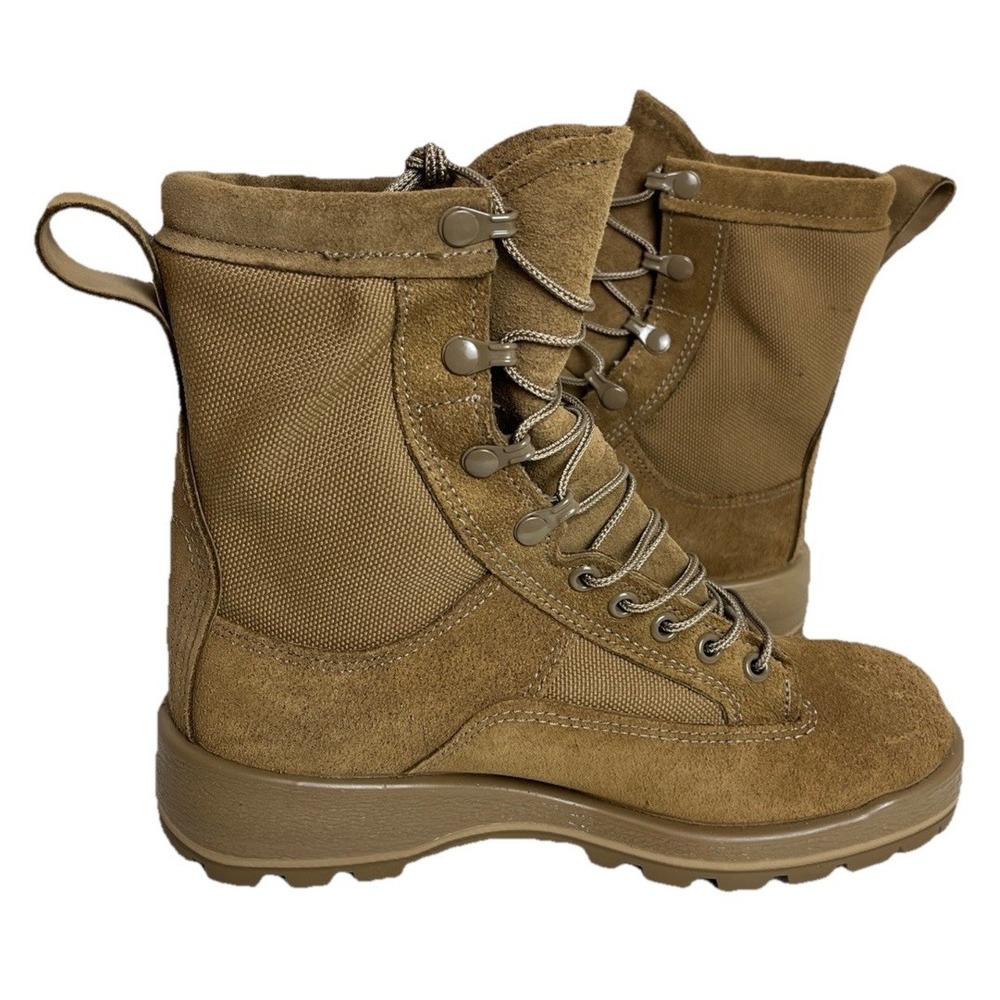Bates Boots NWOB Mens Size 5.5R Combat Gore-Tex Brown Vibram Sole E30800A USA
